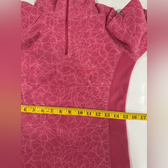 Columbia Sweater Women's XS Quarter 1/4 Zip Fleece Pullover Gorpcore Pink - Picture 10 of 11